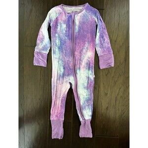 Little Sleepies Purple Tie Dye Zippy Pajamas